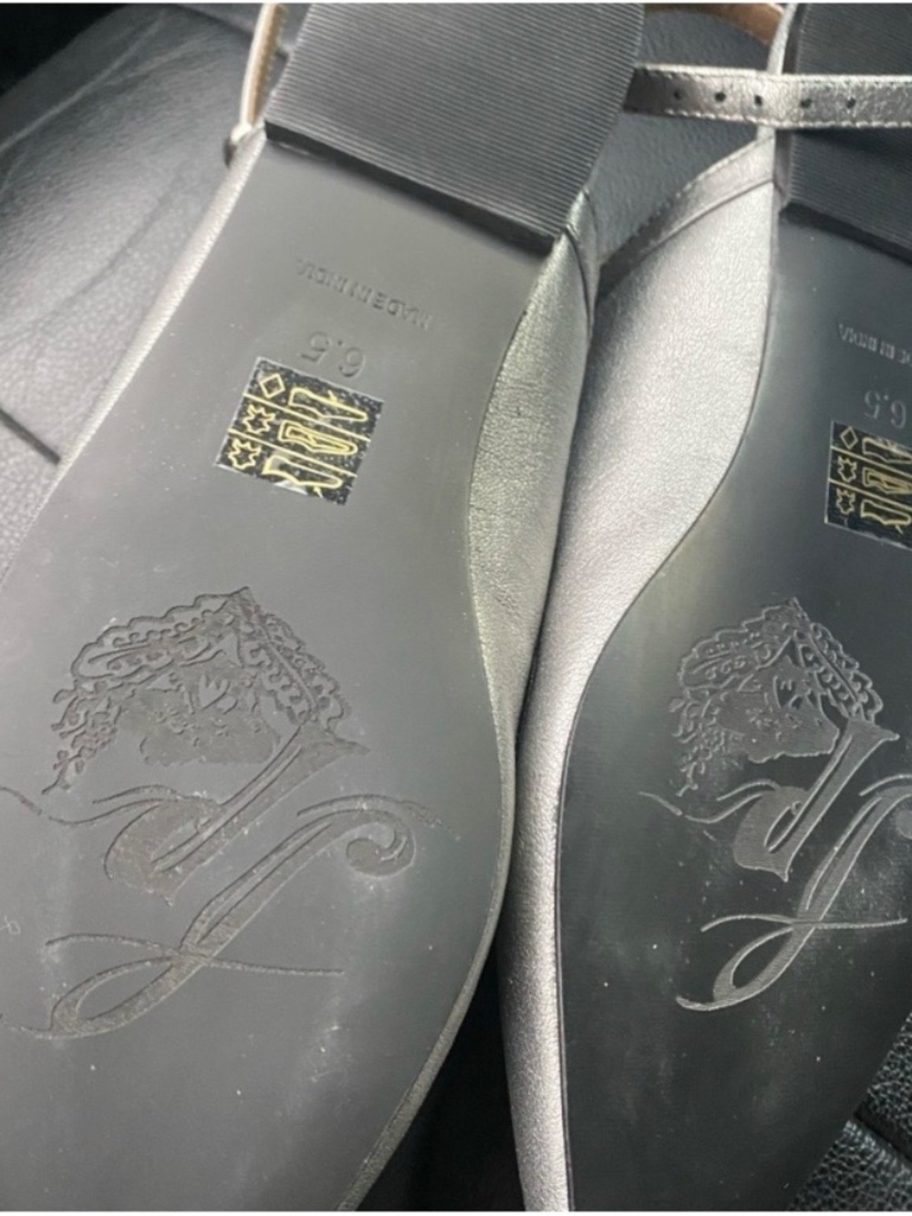 Free People Metallic Silver Flats - Picture 9 of 9